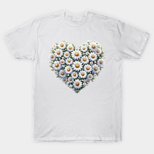 Heart Shaped Flowers T-Shirt